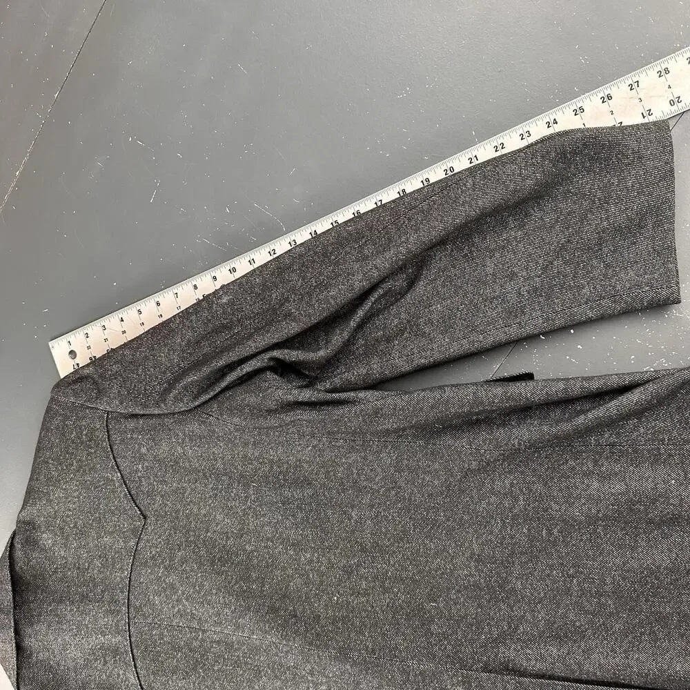 VTG Pagano West Western Blazer Mens 48L Black Wool Chambray Denim USA NWT - Picture 9 of 9